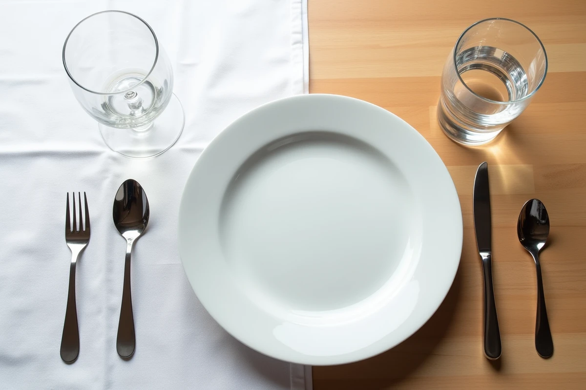 Comparaison côte à côte de la disposition des verres pour un repas formel et un repas informel