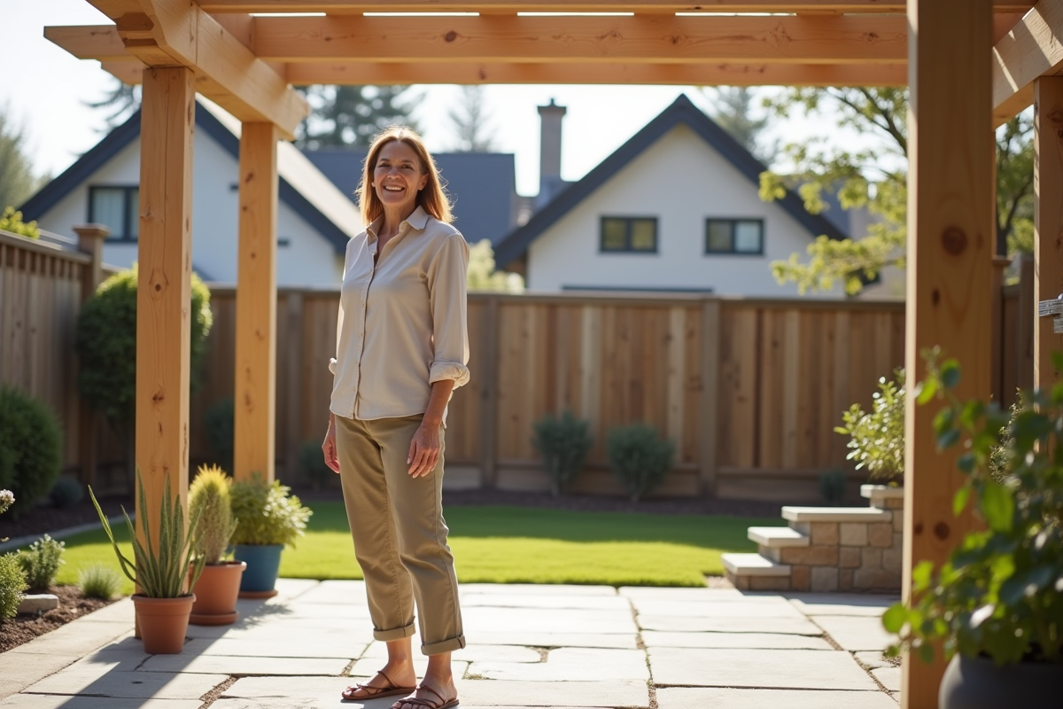 Femme examine la stabilité d